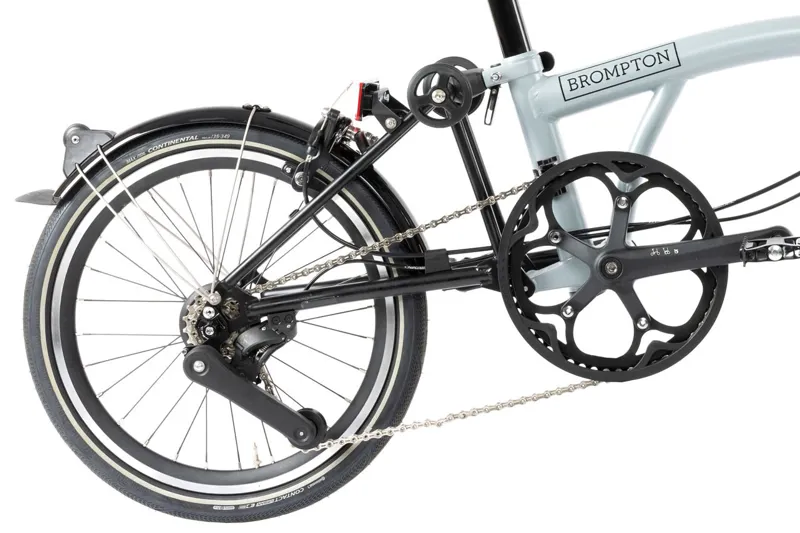 Brompton P Line Low 12 Speed Folding Bike 2025 Lunar Ice Metallic-4