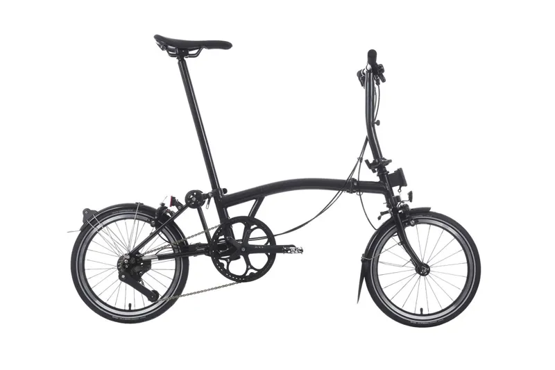 Brompton P Line Low 12 Speed Folding Bike 2025 Midnight Black Metallic