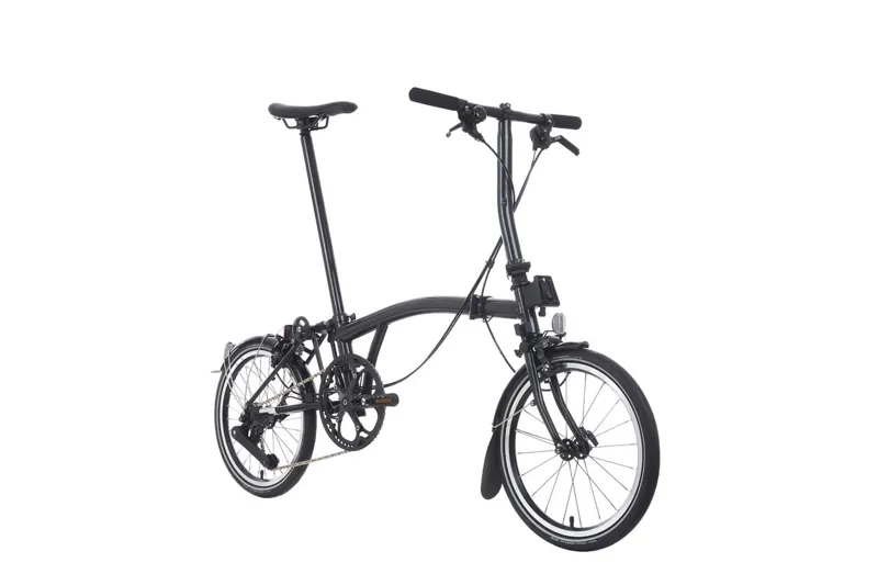 Brompton P Line Low 12 Speed Folding Bike 2025 Midnight Black Metallic-1