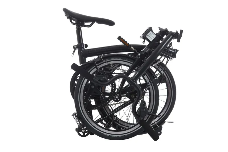 Brompton P Line Mid Bar 12 Speed Folding Bike 2025 Midnight Black-1