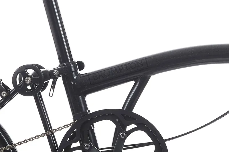 Brompton P Line Mid Bar 12 Speed Folding Bike 2025 Midnight Black-3