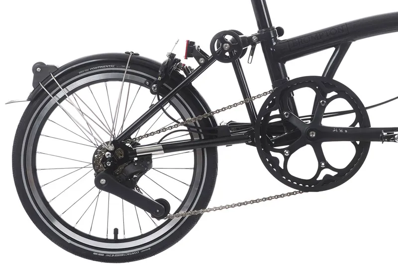 Brompton P Line Mid Bar 12 Speed Folding Bike 2025 Midnight Black-2