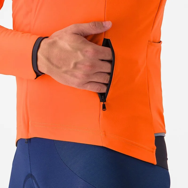 Castelli Alpha 150 Jacket Brilliant Orange/Dark Grey -2