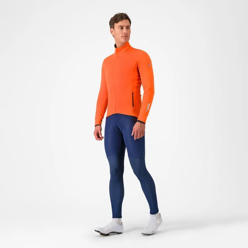 Castelli Alpha 150 Jacket Brilliant Orange/Dark Grey -4
