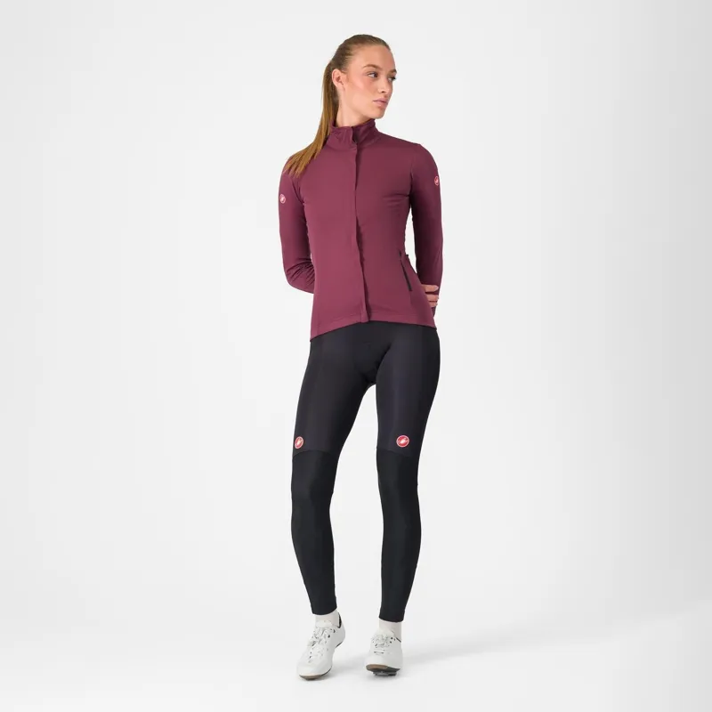 Castelli Alpha 150 Women's Jacket Deep Bordeaux/Brilliant Pink -4