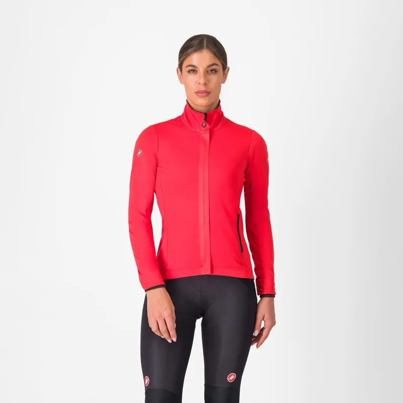 Castelli Alpha 150 Women's Jacket Hibiscus/Black 