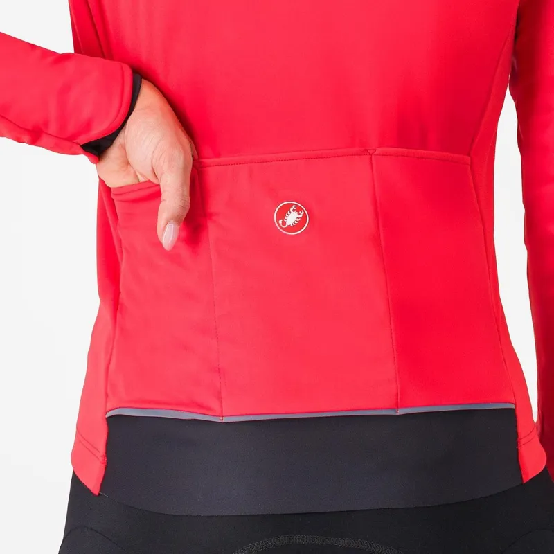 Castelli Alpha 150 Women's Jacket Hibiscus/Black -3