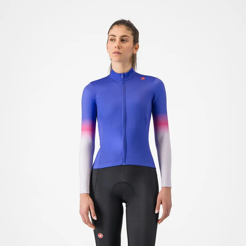Castelli Corso Thermal Jersey Ultraviolet/Purple Mist/Violet 
