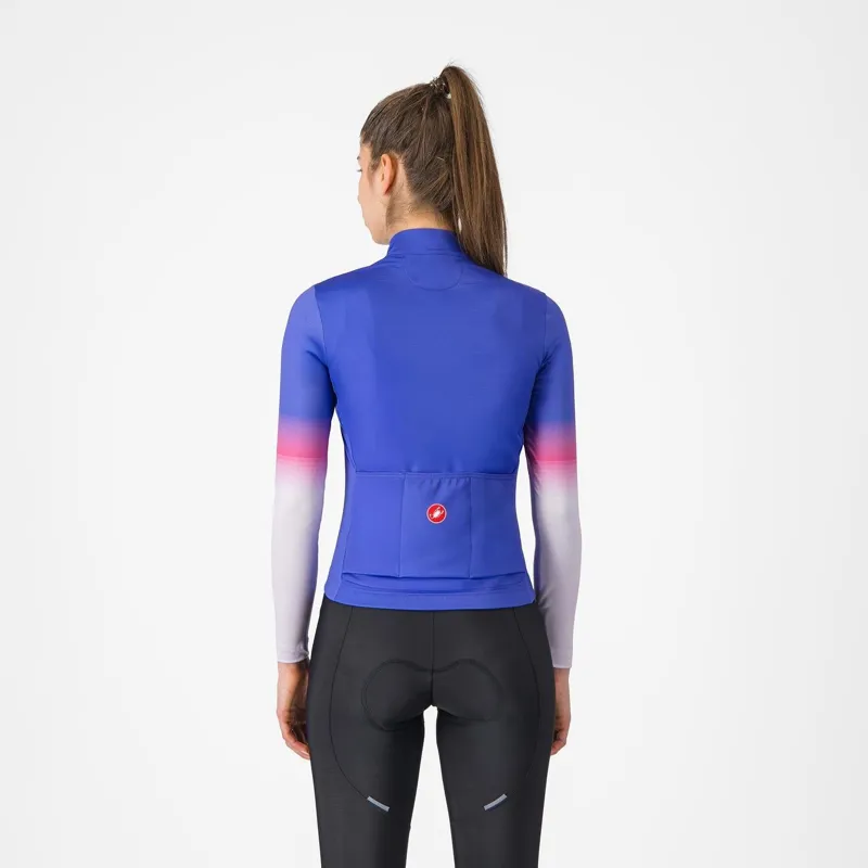 Castelli Corso Thermal Jersey Ultraviolet/Purple Mist/Violet -1