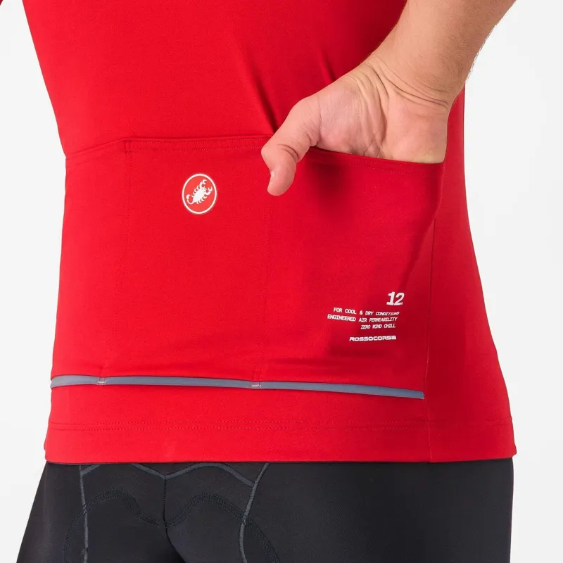 Castelli Do.Di.Ci. Short Sleeve Jacket Rich Red -3