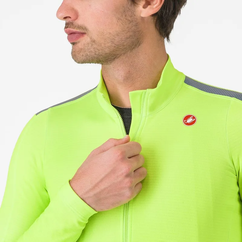 Castelli Puro 4 Jersey Electric Lime -2