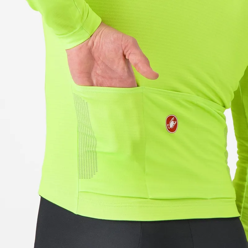 Castelli Puro 4 Jersey Electric Lime -3