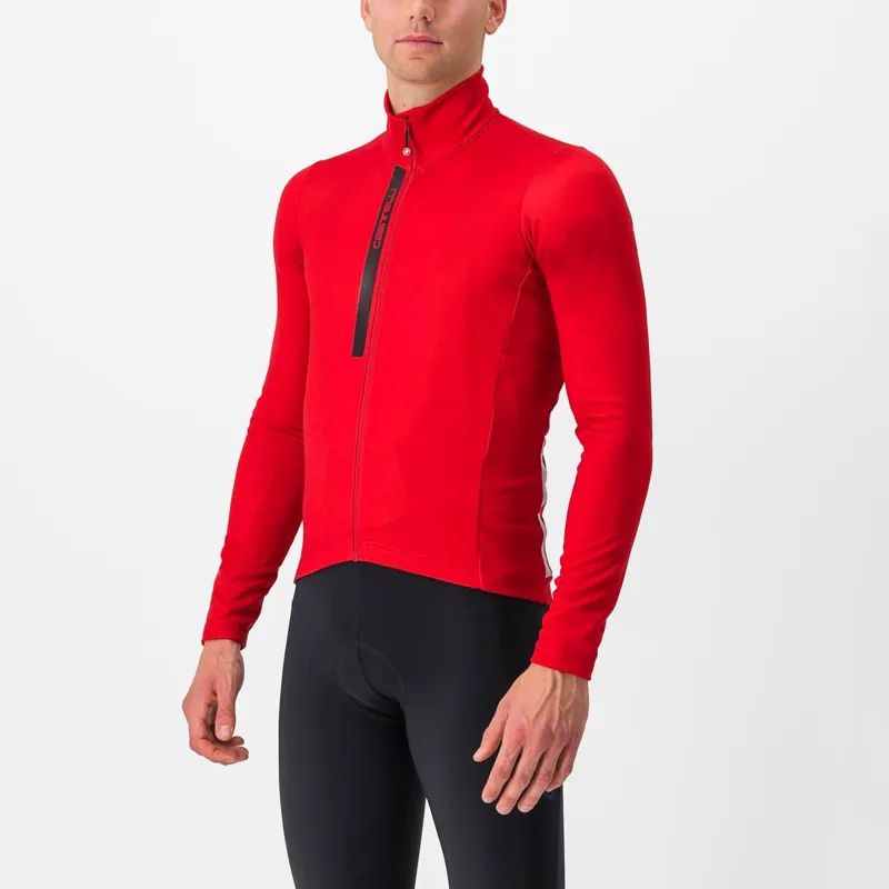 Castelli Entrata Thermal Jersey Rich Red/Black 