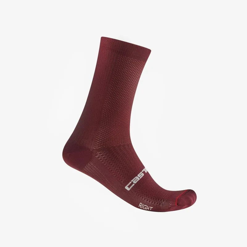 Castelli Espresso 18 Sock Deep Bordeaux 