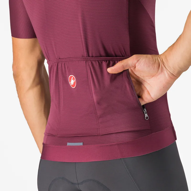 Castelli Espresso Jersey Deep Bordeaux/Silver Moon-2