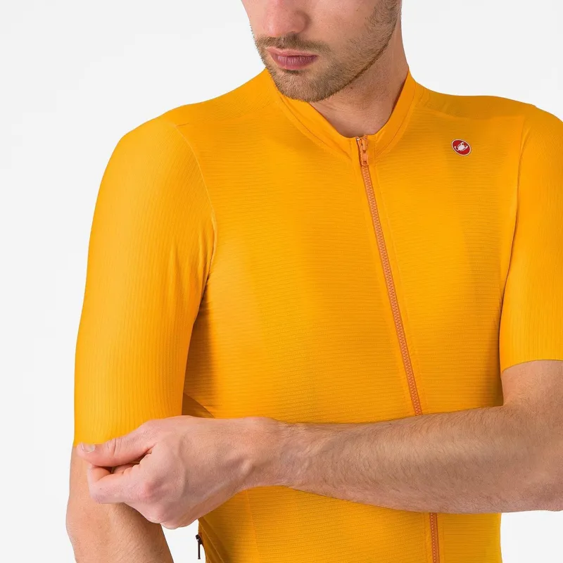 Castelli Espresso Jersey Vivid Orange/Dark Grey-2