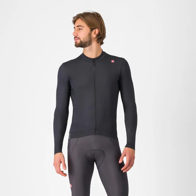 Castelli Espresso Thermal Jersey Light Black