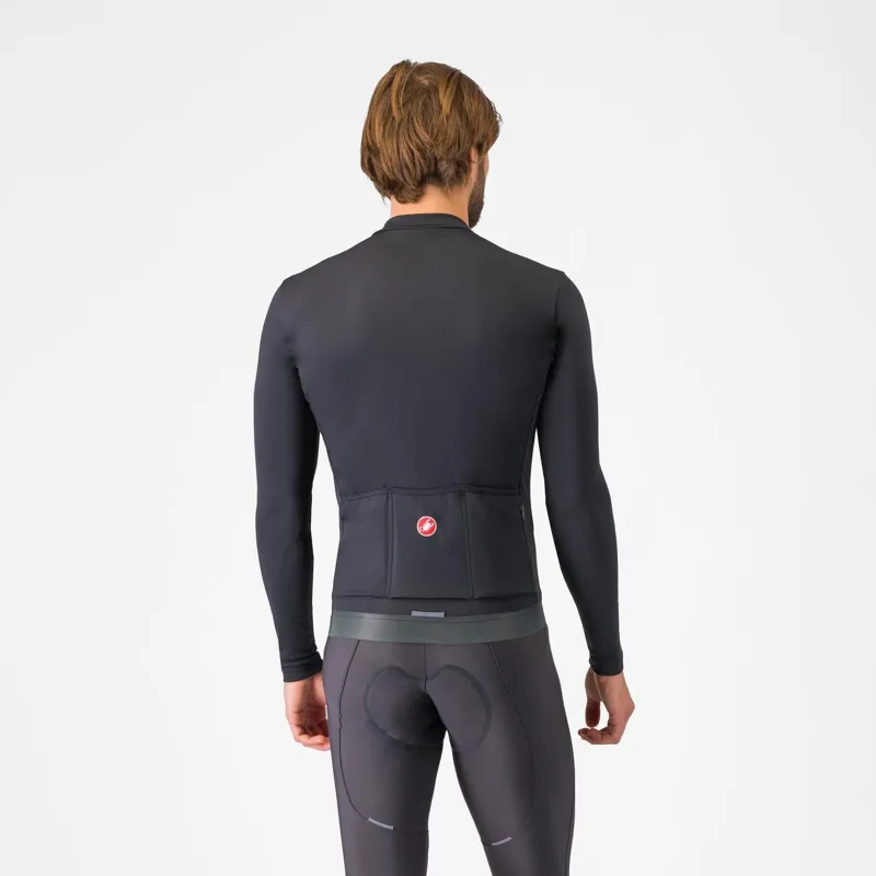 Castelli Espresso Thermal Jersey Light Black-1