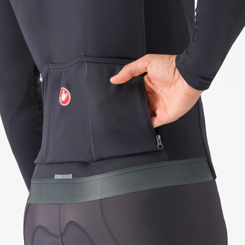 Castelli Espresso Thermal Jersey Light Black-3