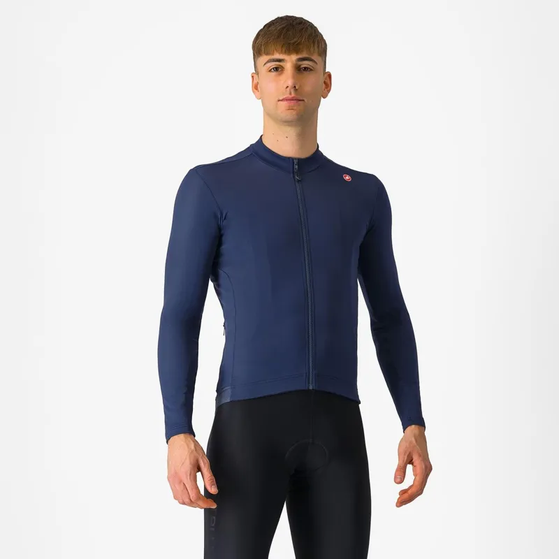 Castelli Espresso Thermal Jersey Belgian Blue