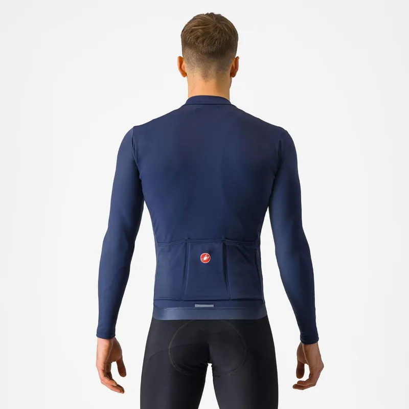 Castelli Espresso Thermal Jersey Belgian Blue-1