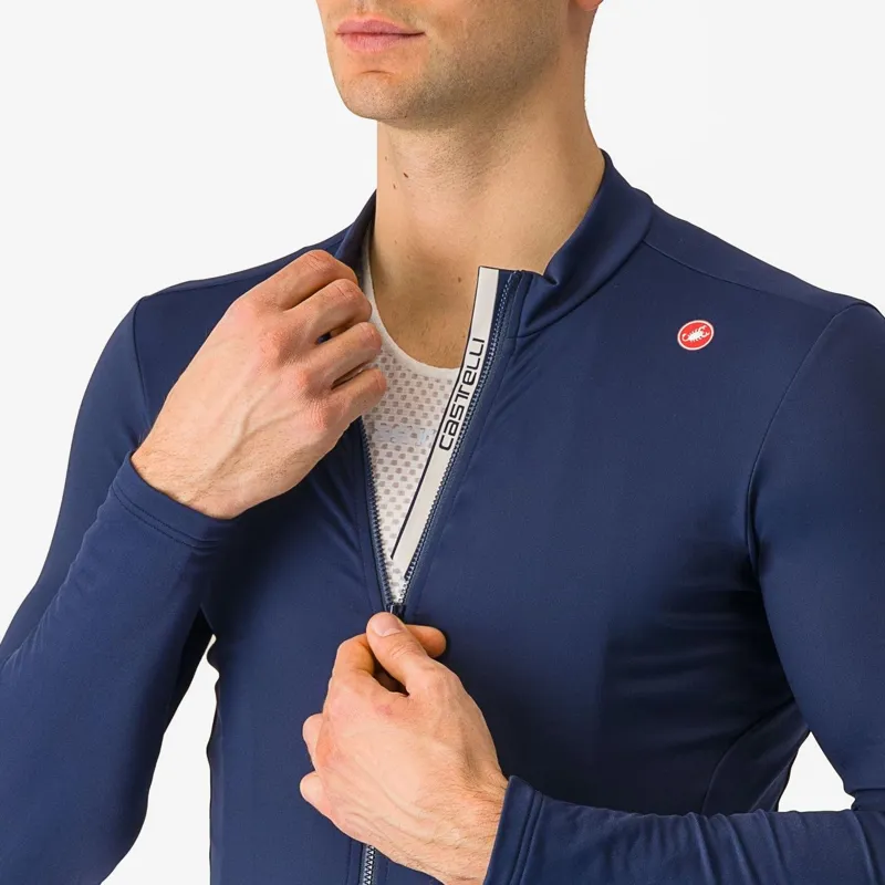Castelli Espresso Thermal Jersey Belgian Blue-2