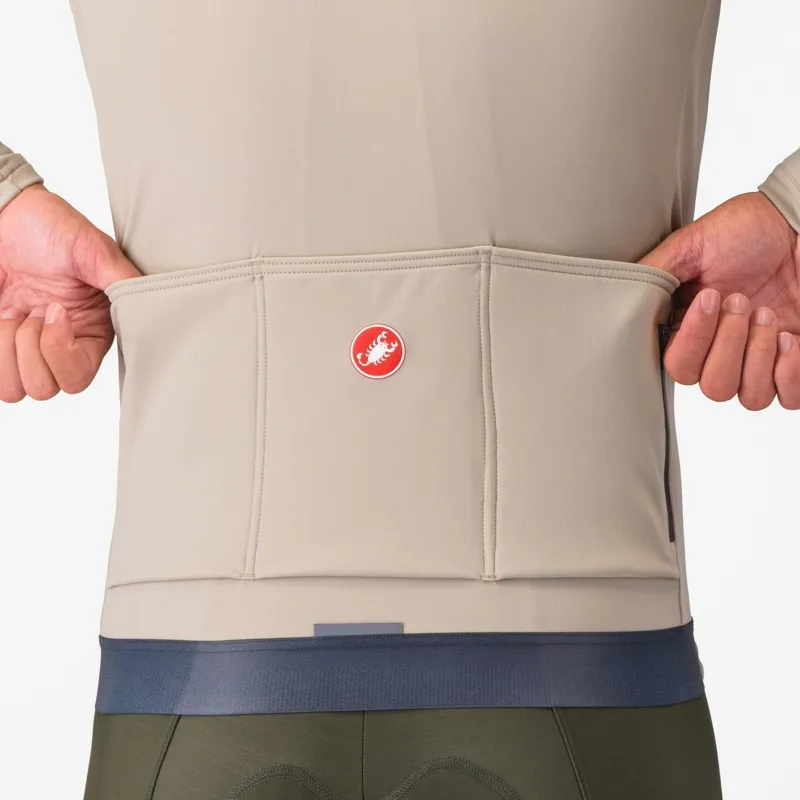 Castelli Espresso Thermal Jersey Clay/Dark Grey-3