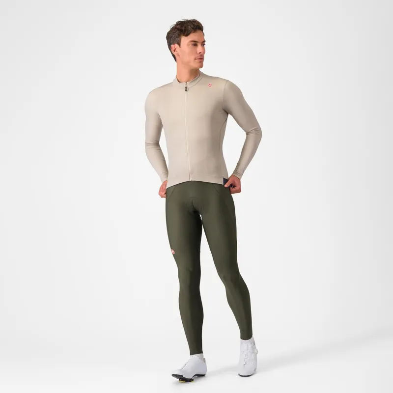 Castelli Espresso Thermal Jersey Clay/Dark Grey-4