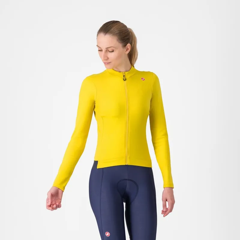 Castelli Espresso Thermal Women's Jersey Mango Mojito/Dark Grey 