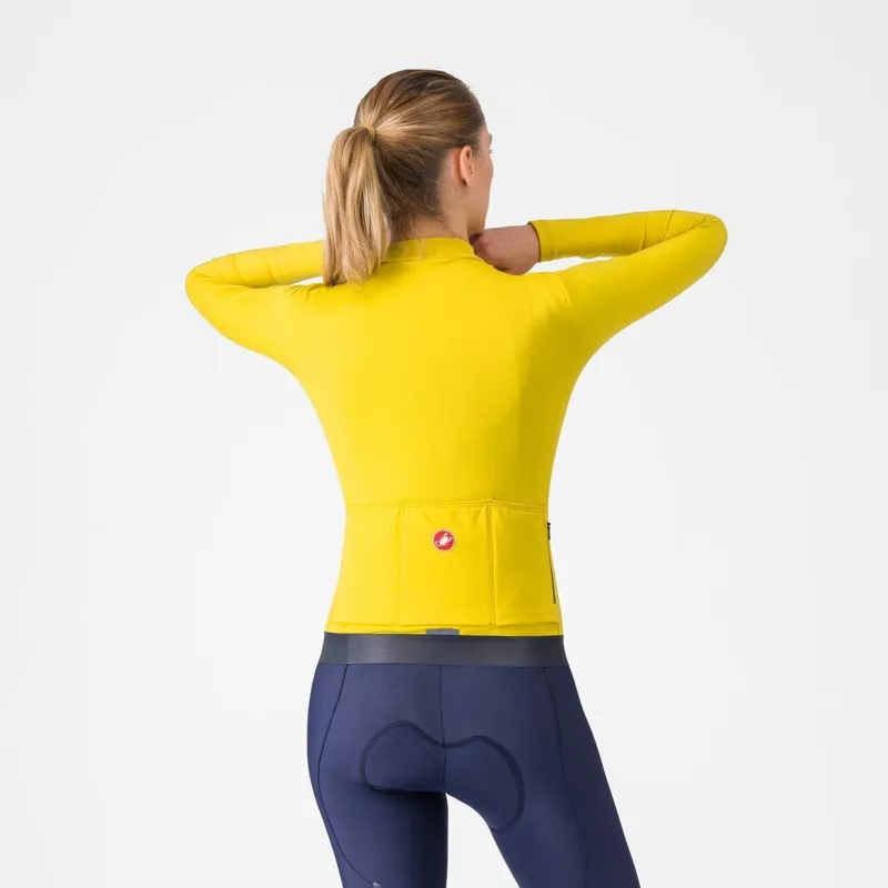 Castelli Espresso Thermal Women's Jersey Mango Mojito/Dark Grey -1