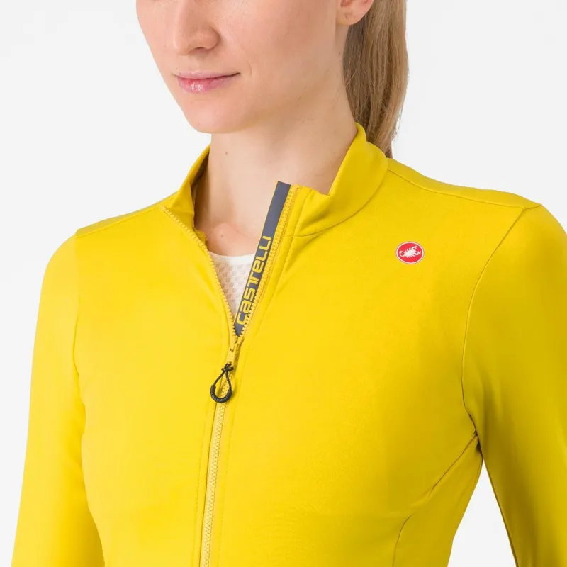 Castelli Espresso Thermal Women's Jersey Mango Mojito/Dark Grey -2