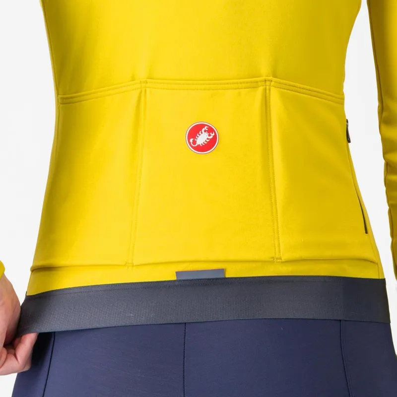 Castelli Espresso Thermal Women's Jersey Mango Mojito/Dark Grey -3