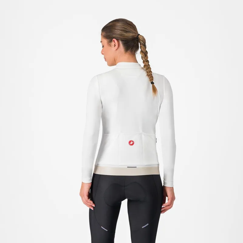 Castelli Espresso Thermal Women's Jersey Ivory/Silver Moon -1