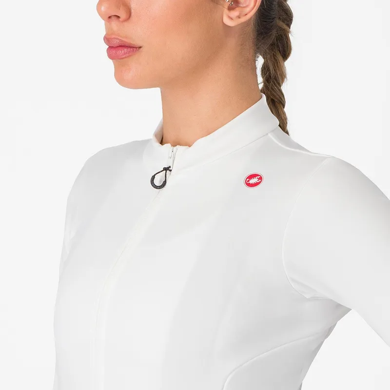 Castelli Espresso Thermal Women's Jersey Ivory/Silver Moon -2