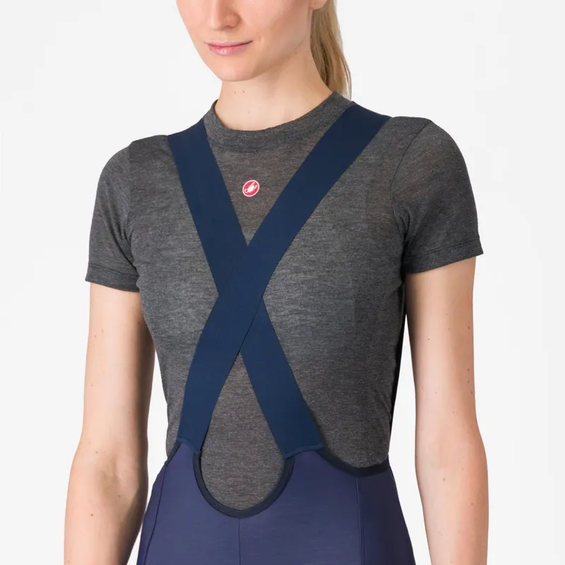 Castelli Espresso Women's DT Bib Tight Belgian Blue -2