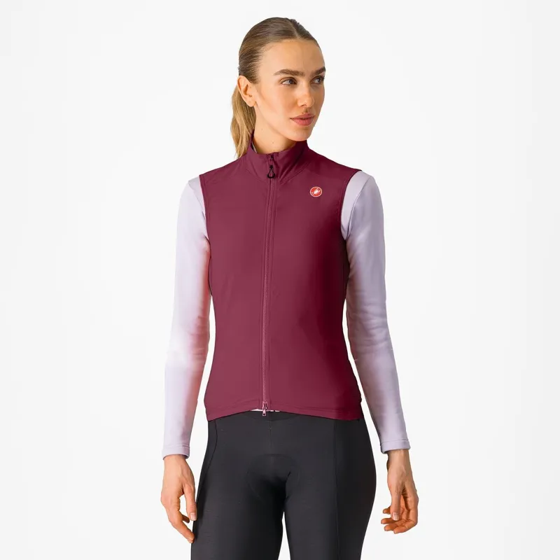 Castelli Espresso Women's Vest Deep Bordeaux
