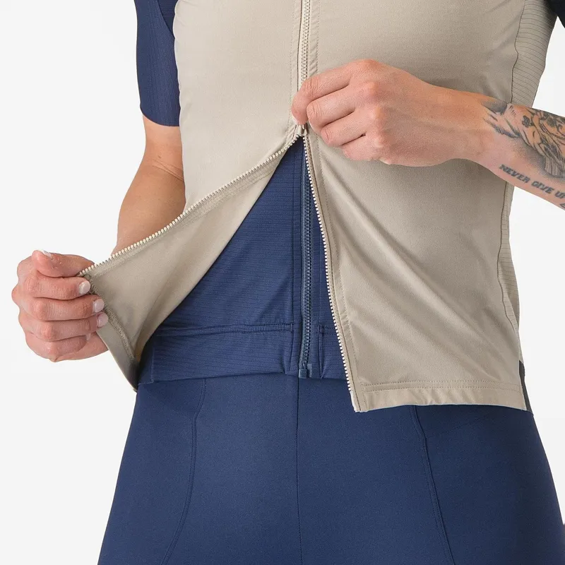 Castelli Espresso Women's Vest Clay/Dark Grey -2