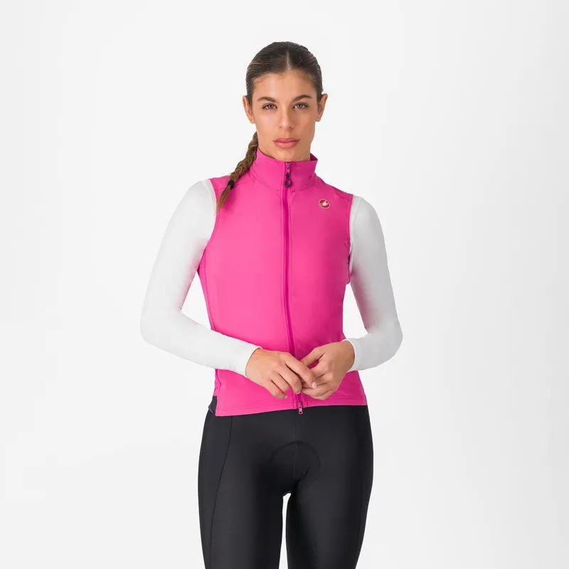 Castelli Espresso Women's Vest Violet Pink/Dark Grey