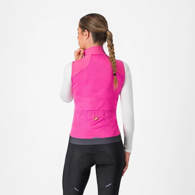 Castelli Espresso Women's Vest Violet Pink/Dark Grey-1