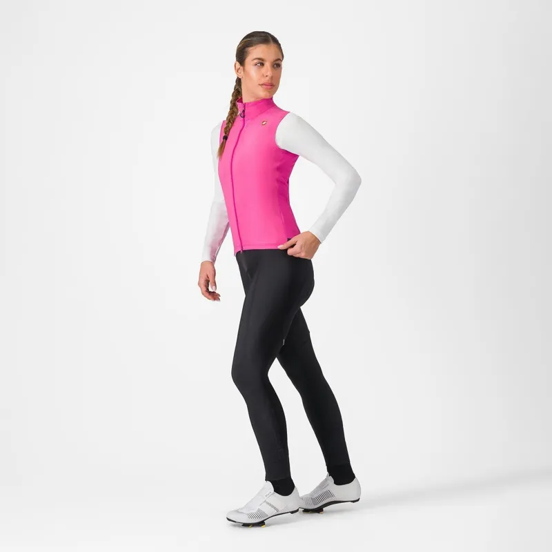 Castelli Espresso Women's Vest Violet Pink/Dark Grey-4