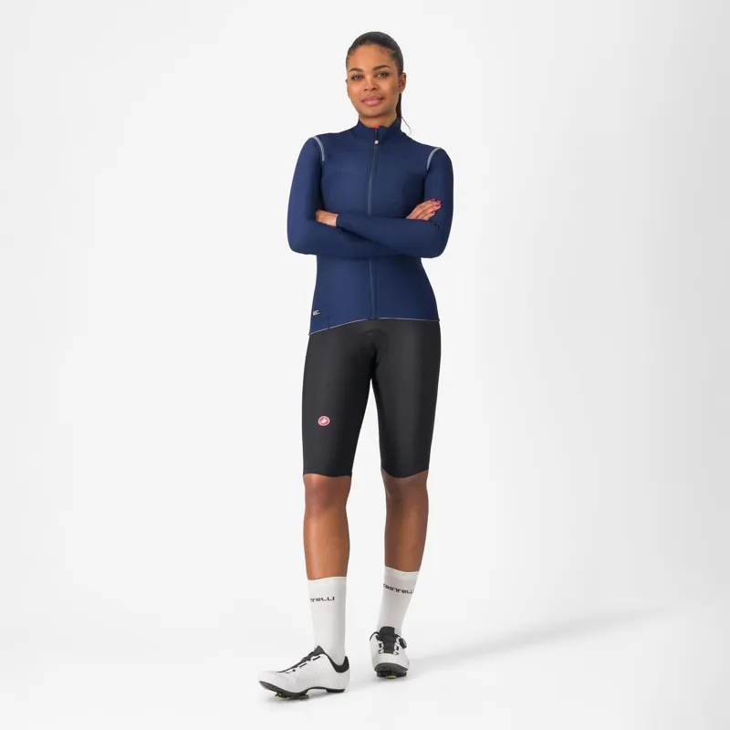Castelli Omloop Thermal Women's DT Bib Short Black -6