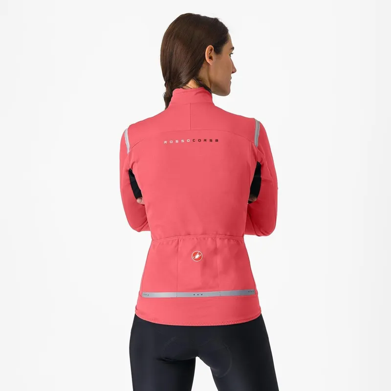 Castelli Perfetto RoS 2 Women's Jacket Mineral Red/Silver Grey -1