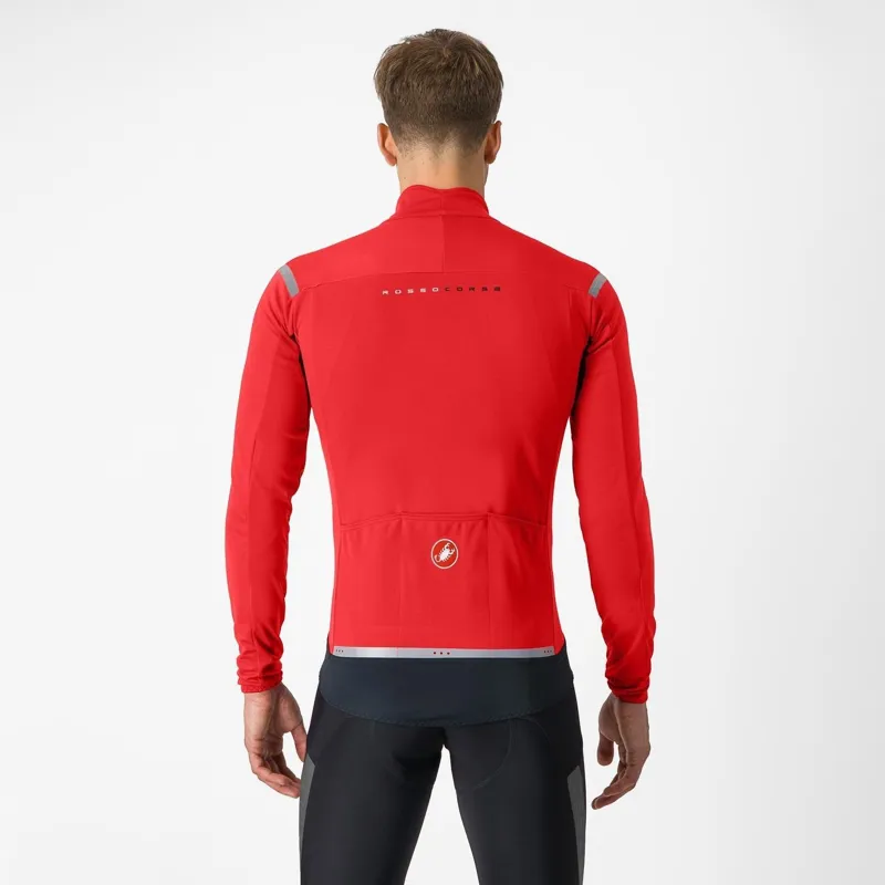 Castelli Perfetto RoS 2 Jacket Red/Silver Reflex -1