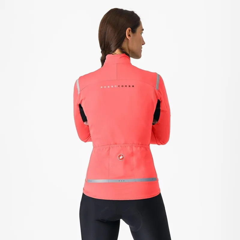 Castelli Perfetto RoS 2 Women's Jacket Brilliant Pink/Silver Reflex -1