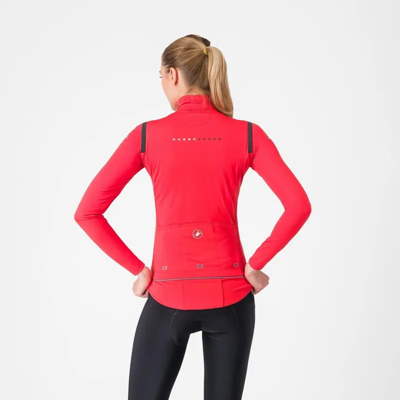Castelli Perfetto RoS 3 Women's Jacket Hibiscus/Black Reflex -1
