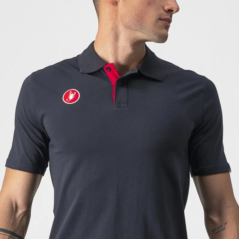 Castelli Race Day Polo Shirt Black-3