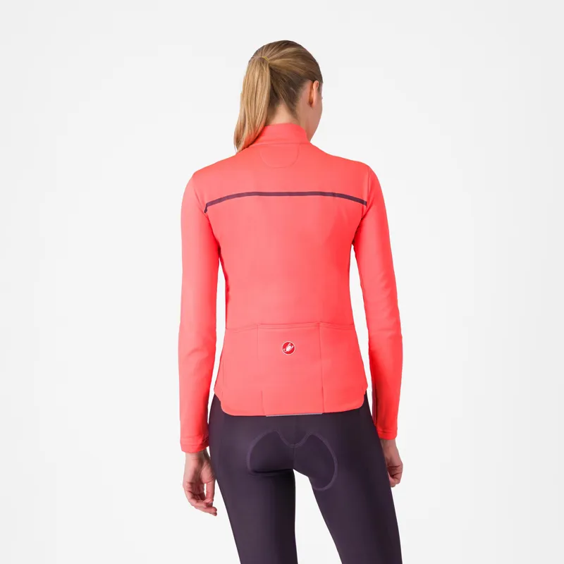 Castelli Sinergia 2 Jersey FZ Brilliant Pink/Deep Bordeaux -1