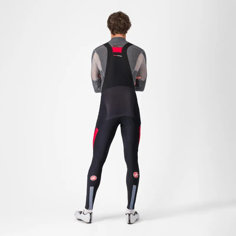 Castelli Sorpasso Ros Bibtight Black/Red -1