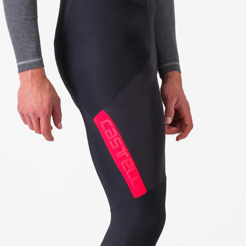Castelli Sorpasso Ros Bibtight Black/Red -2