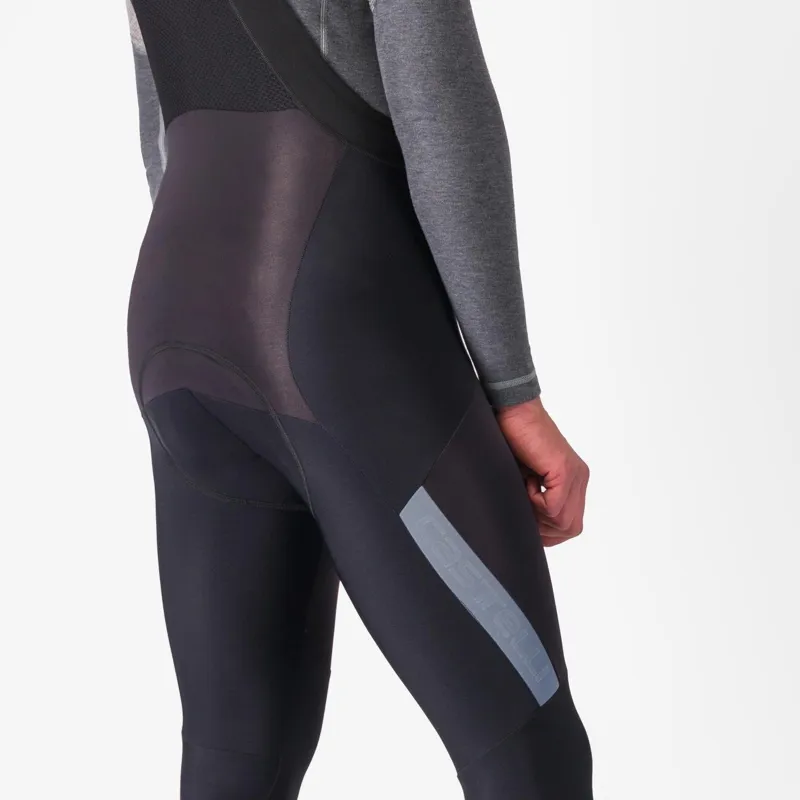 Castelli Sorpasso Ros Bibtight Black/Silver Reflex -2